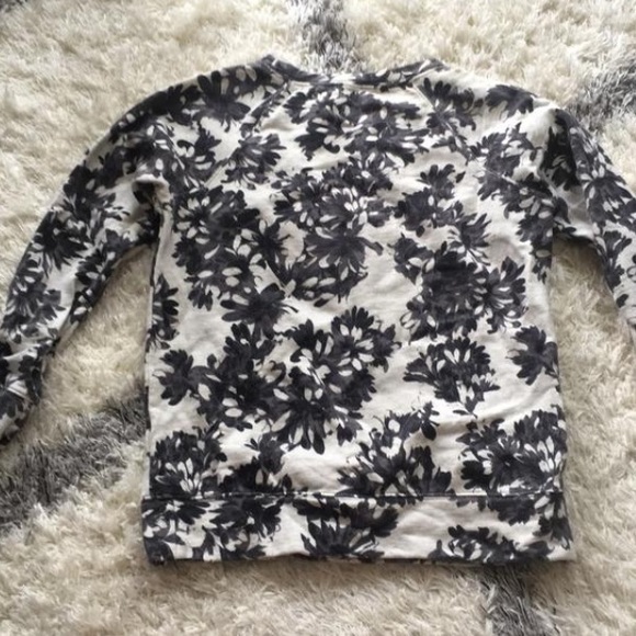 J. Crew Photo Floral Crewneck Sweatshirt Sz XS - Picture 2 of 8